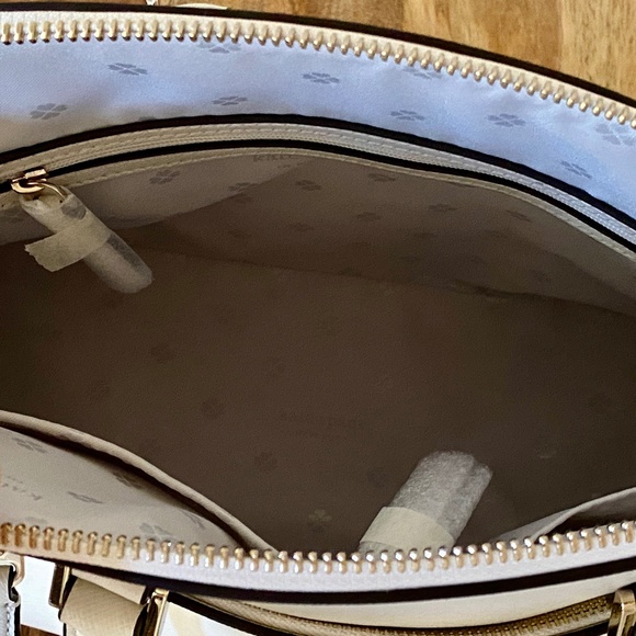 Louise Medium Dome Satchel | Kate Spade New York Kate Spade White Medium Louise Dome Leather Satchel Bag